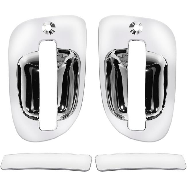 Chrome Exterior Door Handle Cover Left Fit for 2008-2017 Freightliner Cascadia,M2 Left