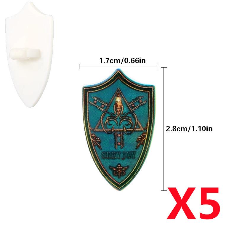 Medieval Military Castle Knight Shield Building Blocks Figures Accessory King Helmet Flags Shoulders Armor Feather Toy Gift T050