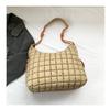 IELGY Diamond Embroidery Thread Cloud Bag Down Padded Jacket Bag Niche Pleated One-Shoulder Korean Version Cross-Body Large-Capac