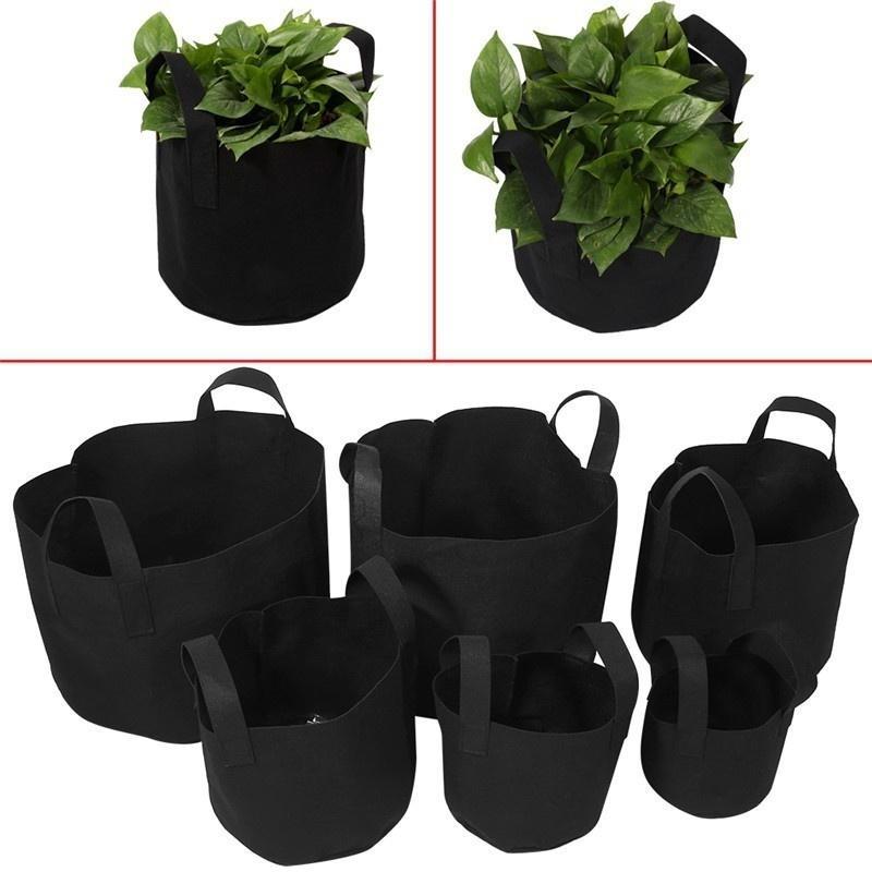 1/2/3/5/7/10 Gallon Black Plants Growing Bag Vegetable Flower Aeration Planting Pot Container PH