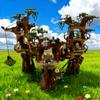ÎN STOC 1990 BUC Set de Cuburi de Construit Sat Tribul Pădurii Jucării Cărămizi Aventură Spațială pentru Copii Compatibil cu Modelul 10236