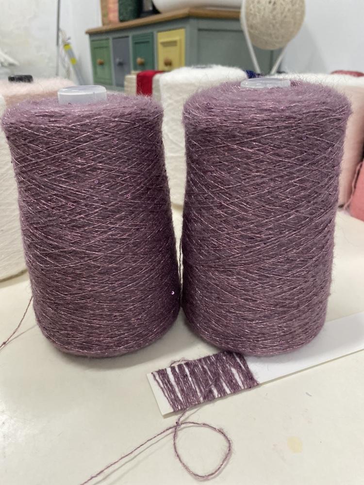 250g Bright Wire Mohair Yarn with Sequins for Crochet Knitting Clothing DIY Dolls Sweater Soft Thin Wool Thread Comfortable Blue