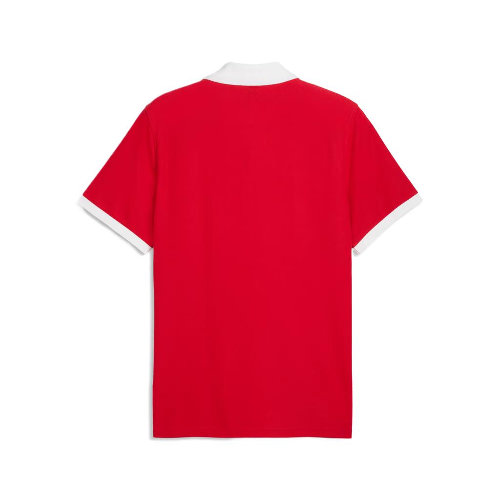 Puma Scuderia Ferrari Pique Pullover Short Sleeve Polo Shirt Men tops 634248-02
