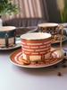 Luxury European Tower Bridge Ceramic British Coffee Cup And Saucer Spoon Set Home Afternoon Tea Milk Flower Tea Cup Mug