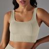 New Seamless Knitted Solid Color Dot Suspender, Beautiful Back Bra, Sports Running Fitness Suit, Vest For Women