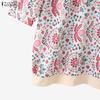 ZANZEA Damen Rundhals Casual Kurzarm Print Bluse