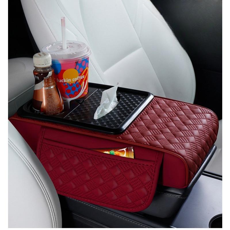 Car Armrest Box Pads, Multi-functional Car Tissue Boxes, Water Cup Holders, Height-increasing Pads and Other Car Accessories