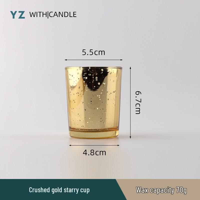 Handmade Frosted Glass Scented Candle Cup - Creative DIY Wax Container