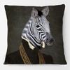 European Retro Chic Animals Stag Zebra Fox Bulldog Tiger Lion Giraffe Cheetah Cushion Cover Posters Decorative Throw Pillow Case