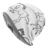 1pc Men's Bohemian Horse Knit Hat - Abstract Galloping Horse Line Art, Stretch Fit Lightweight Suitable for - Outdoor, Machine Washable For, Ramadan, 