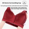 Front Buckle Seamless Underwear Thin Section Women's Big Breasts Small Beautiful Back Adjustable Large Size Bra Gather and Close The Breast Bra
