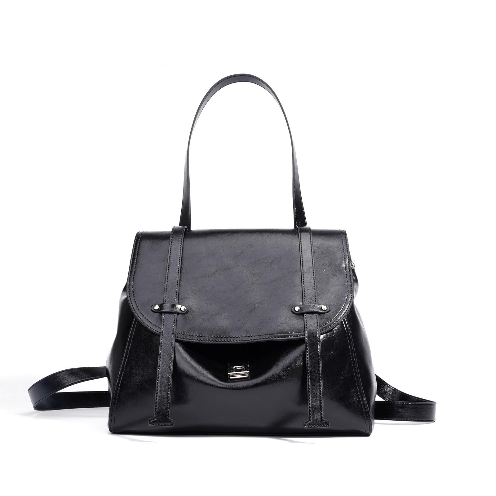 

Women s Handheld Shoulder Bag Premium Sense Work Commuter Leather Large Capacity Travel Backpack Women bottom length 32 width 11 height 24cm