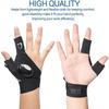 Night Light Waterproof Fishing Gloves with LED Flashlight