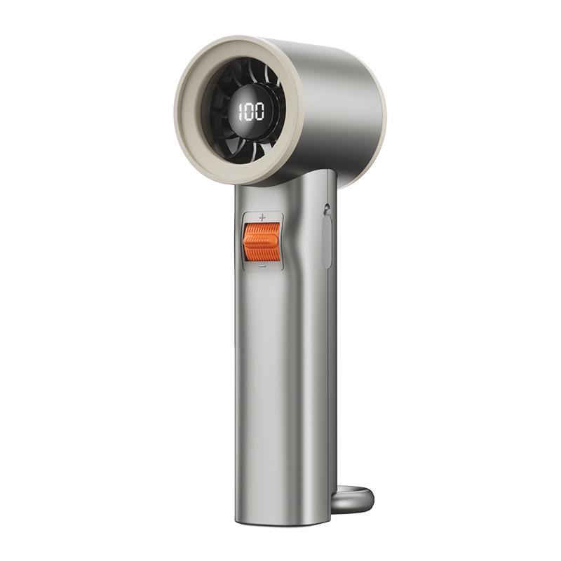 Weilexing 25th Anniversary Turbo Handheld Electric Fan with Carabiner, 100-Speed Digital Display 53*62*171mm
