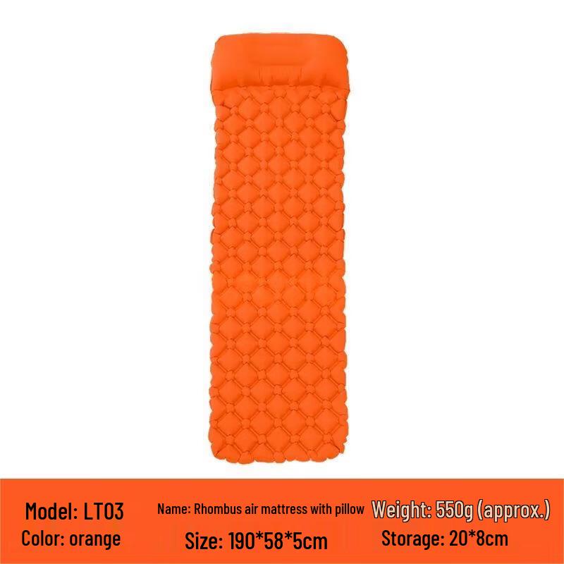 Portable Single Camping Inflatable Sleeping Pad