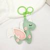 Stylish Flying Horse Motif Keychain Crafted Of Quality PU Leather Multi Functional Accessory For Men Women Gift