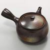Mino ware large teapot that holds approximately 400ml suitable 2 3 people Bizen style brown plain ceramic made Japan 500-38.