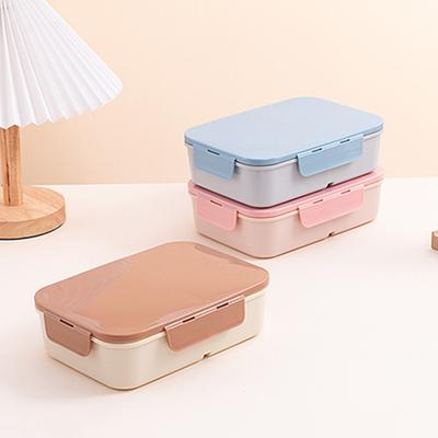Bento Box Large Capacity 3 Compartments Reusable Lunch Box Containers Double-Layer Stackable Snack Box