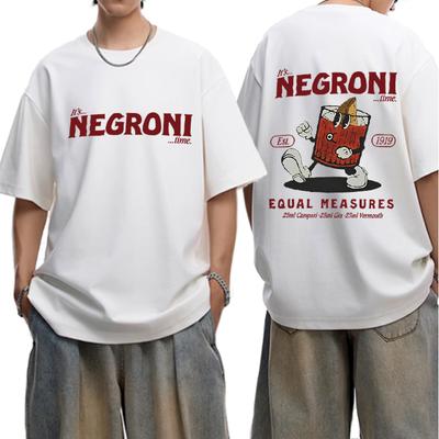 Negroni Liebhaber Lustige Geschenke Meme T-Shirt Herren Damen Oversized 100% Baumwolle Kurzarm Sommerdruck Unisex Plus Size Oberteile