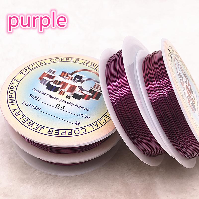 New 0.3/0.4mm Colorful Copper Wires Beading Wire for Jewelry Making DIY Handmade Accessories