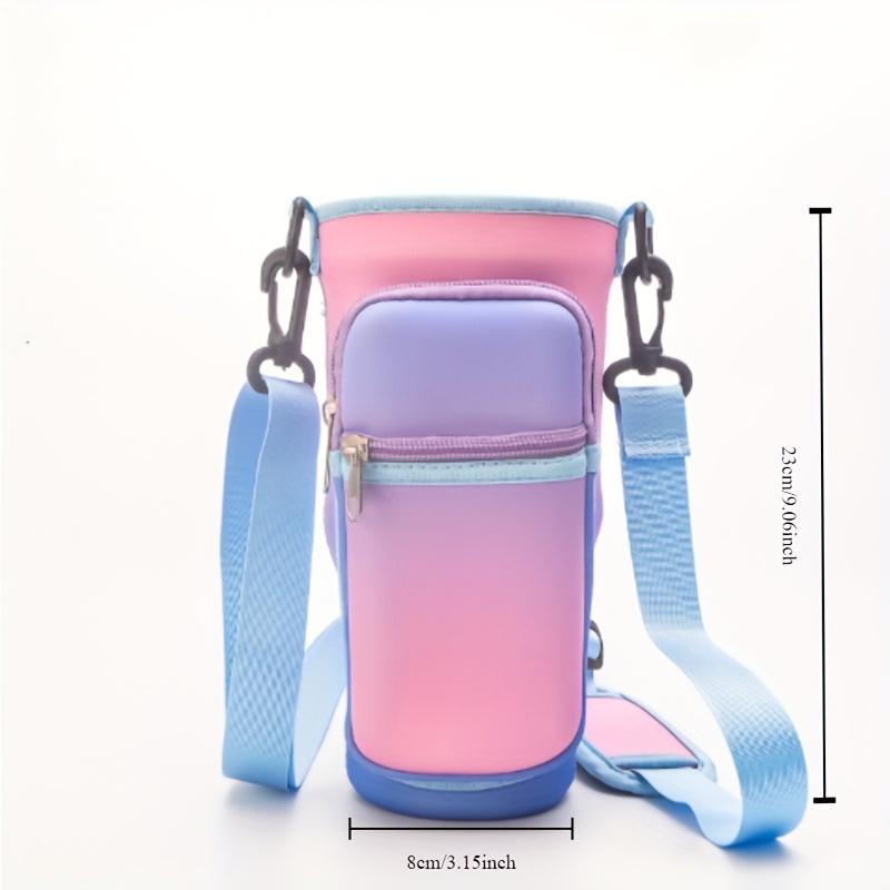 1PC Water Bottle Carrier Bag for Tumbler, Insulated Tote with Phone Pocket & Adjustable Strap, Cup Holder Strap for Stanley Cup