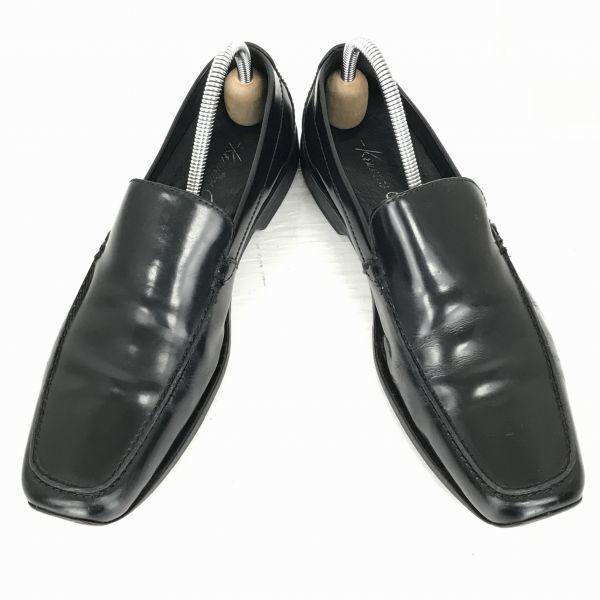 Kožené nazouvací boty Kenneth Cole [7M/25.0/Černá] Společenské boty(POUŽITÝ)