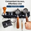 Wall Mounted Coffee Utensil Storage Rack Minimalist Espresso Portafilter Holder  Home Kitchen