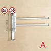 Bathroom Kitchen Wall-mounted Towel Polished Rack Holder Hardware Stainless Steel Punch Free Foldable Rotating Towels Racks