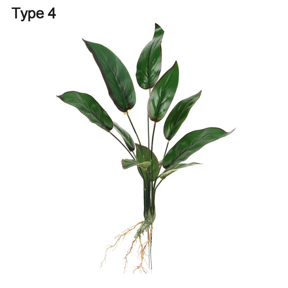 Party Supplies Desktop Ornament Office Shop Simulation Greenery Plant Wall Artificial Hydroponic Plants With Root