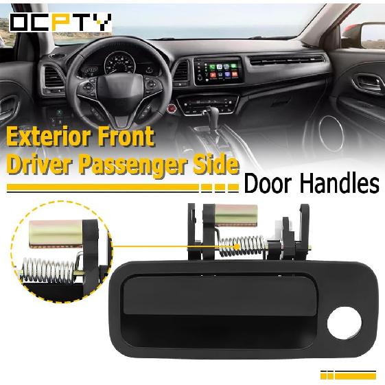 OCPTY Door Handles Exterior Front Driver Passeneger Side Replacement fit 1997-2001 for Camry Outside Door Handles Black(2pcs)