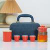 Ceramic Outdoor Camping Portable Travel Tea Set Business Company Bank Souvenir Gift Set