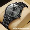 Men's New Quartz Watch - Business Luxury Watch with Calendar Feature Stainless Steel Band Alloy Case Watches for Men's Gifts