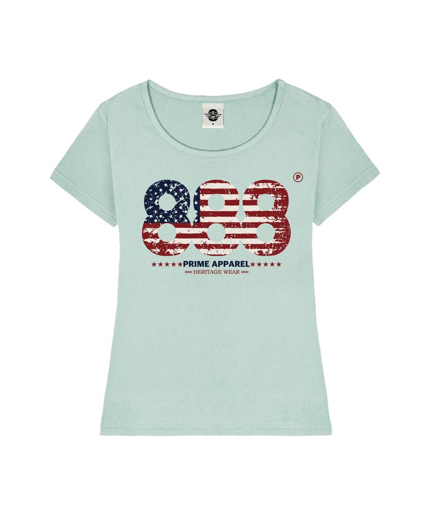 PRIMATE Apparel Women'S U-Neck Slim Fit Short Sleeve T-Shirt 6 Colors