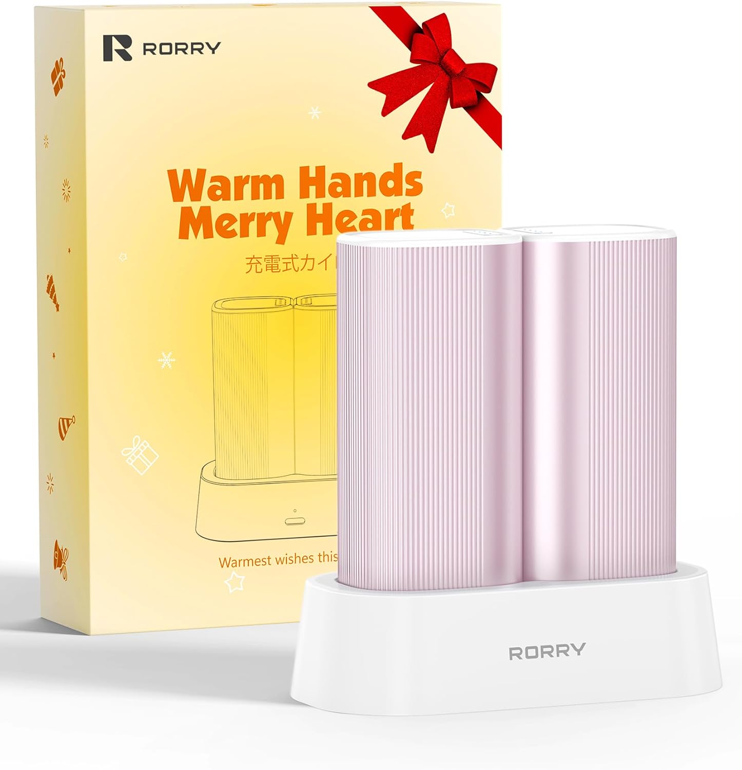 

Rechargeable Hand Warmers 2 Pack, 10000mAh Magnetic Heating, 24H Warmth for Camping, Hunting, Gifts for Men Women рожевий