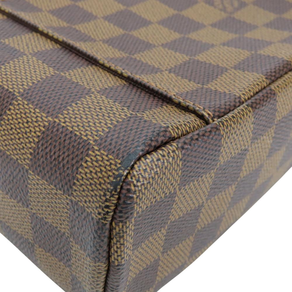 Used LOUIS VUITTON Shoulder Bag Olaf PM N41442 Damier Ebene Brown Everyday use