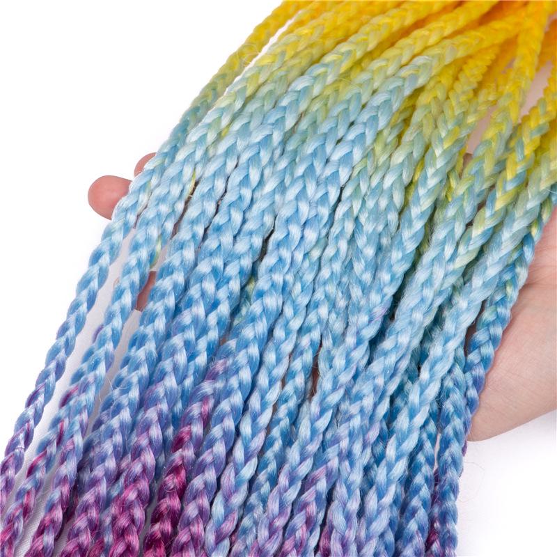 Coda di cavallo intrecciata con dreadlock in stile etnico per bambini
