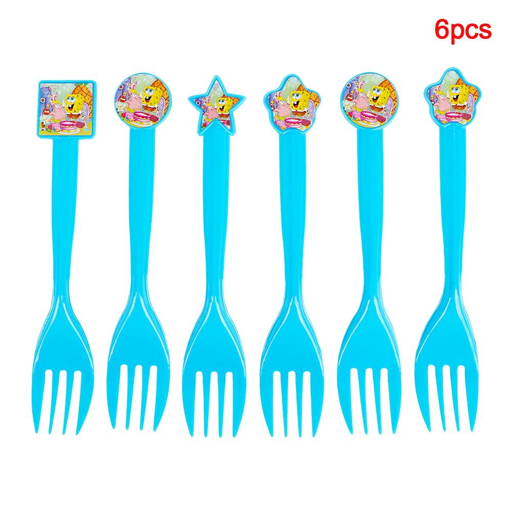 Cartoon SpongeBob Birthday Party Themed Disposable Tableware Balloon Set Party Hat Mask Napkin Horn Banner Backdrop Baby Shower