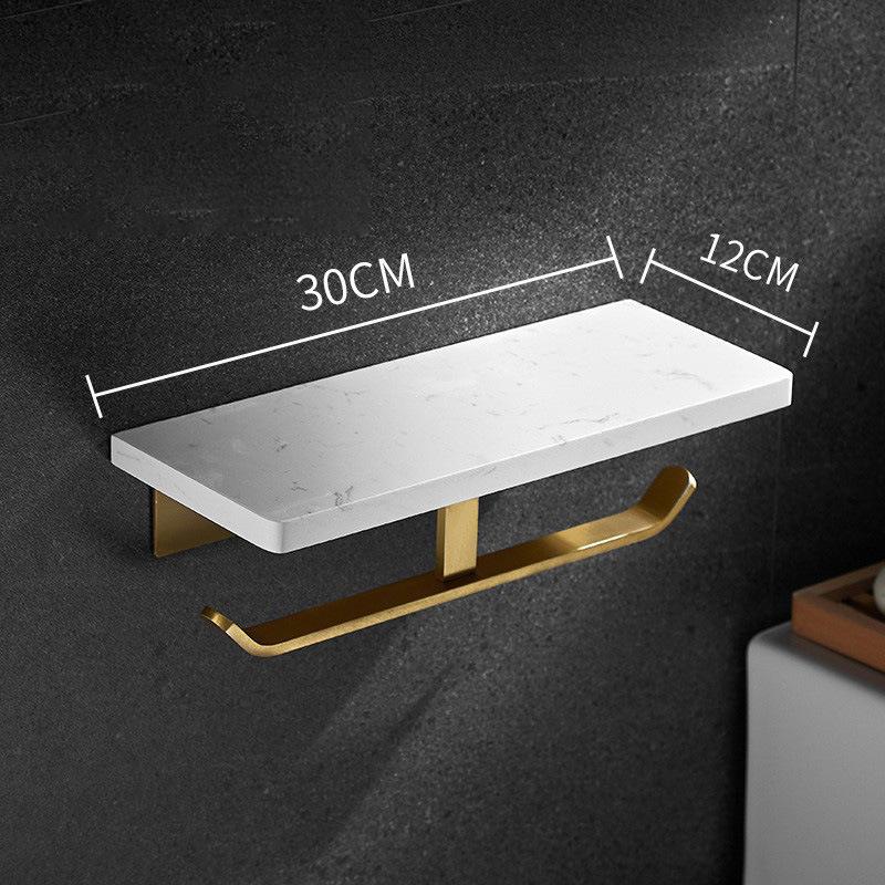 Kein Bohren Marmor Toilettenpapierhalter Papierhandtuchhalter Toilettenpapierhalter für Badezimmerwand Badezimmer WC Papier Taschentuchspender