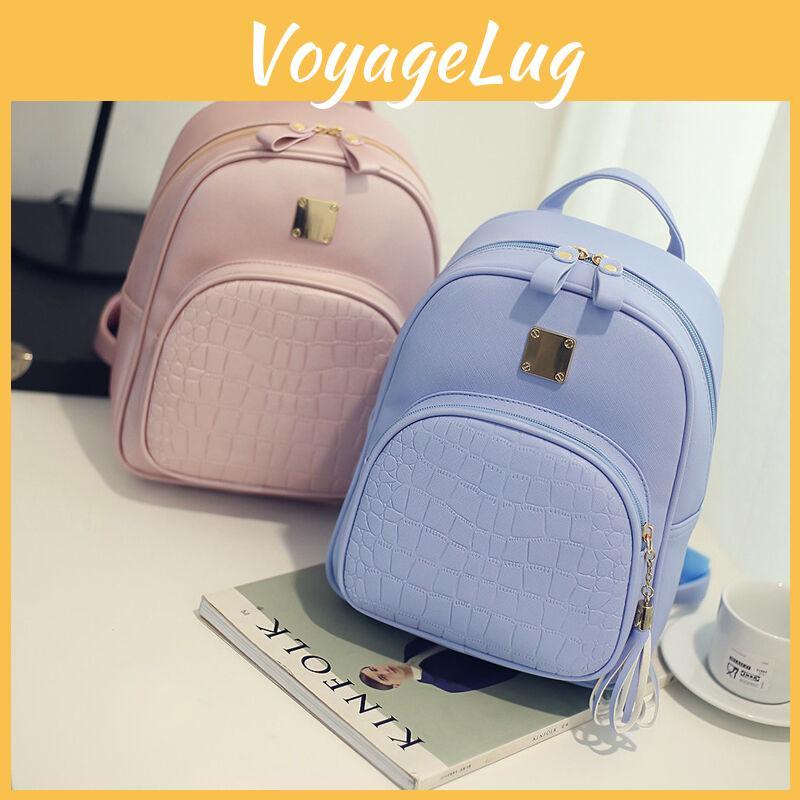 Elegant Women Pu Leather Braided Backpack With Adjustable Straps For Daily Use