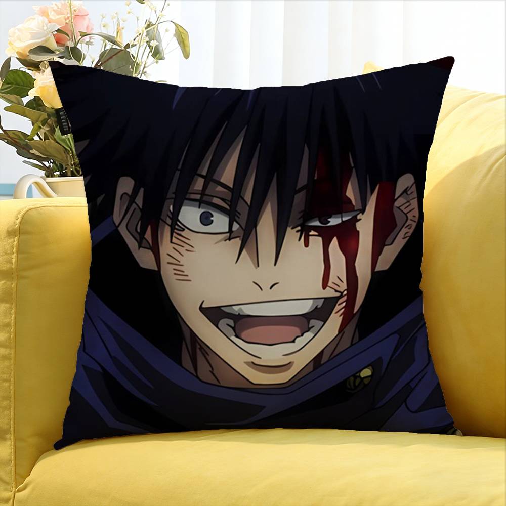 Fushiguro Megumi Anime World Various Sizes Square Pillow Case For Car Home Bedchamber Decor