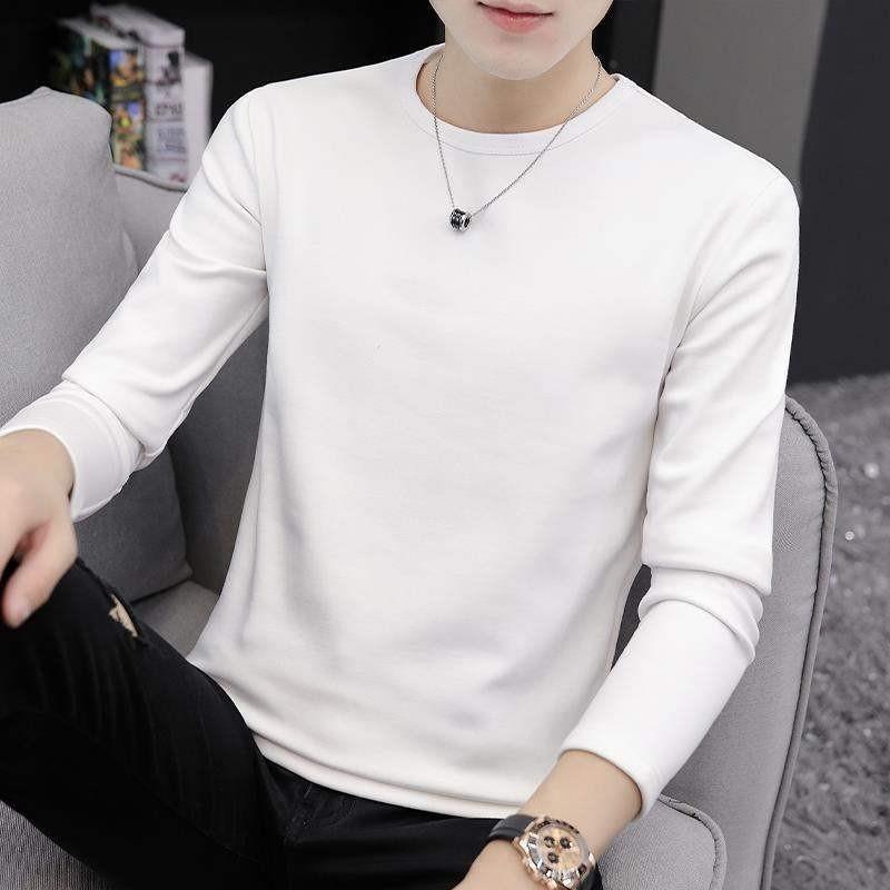 Men's 2024 Autumn Slim Fit Long-Sleeve Warm T-Shirt