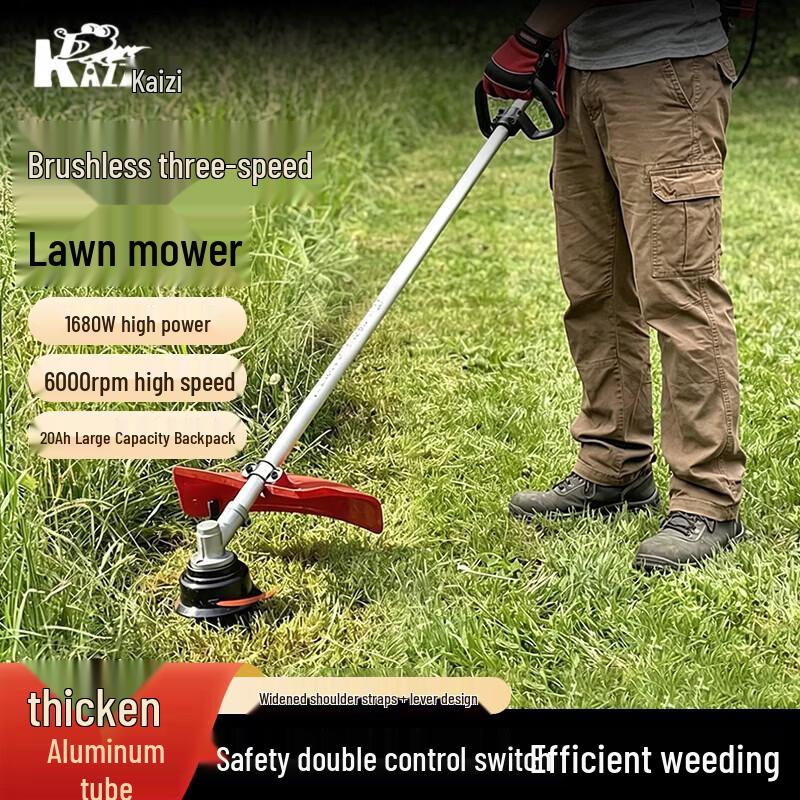 KaiZi KZ640B 40V Cordless Electric Lawn Mower/Trimmer CN Plug (adapter Included)
