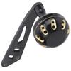 Carbon Fishing Reel Handle Knob Rocker Arm Fishing Accessory Parts for Baitcasting(Black Gold )
