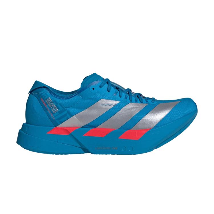 adidas Adizero Adios Pro 4 Синий Солнечный Серебристый Металлик Яркий Красный 40.5