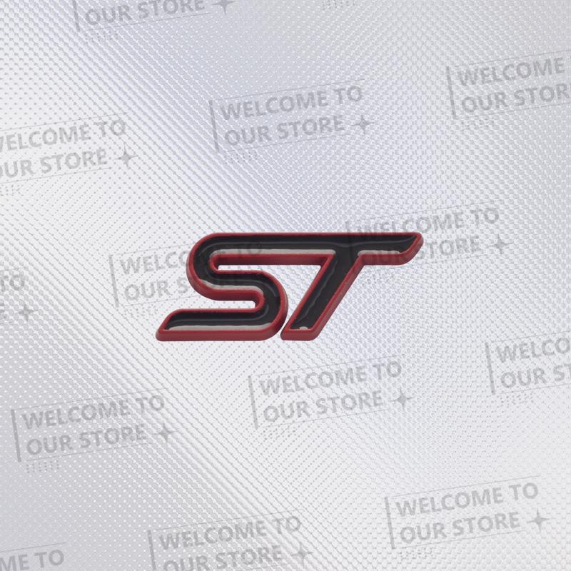 3D Metal ST Car Steering Wheel Badge Sticker Styling Interior Dekoration For Ford ST Line Mondeo Fiesta Focus F-150 Ranger Puma