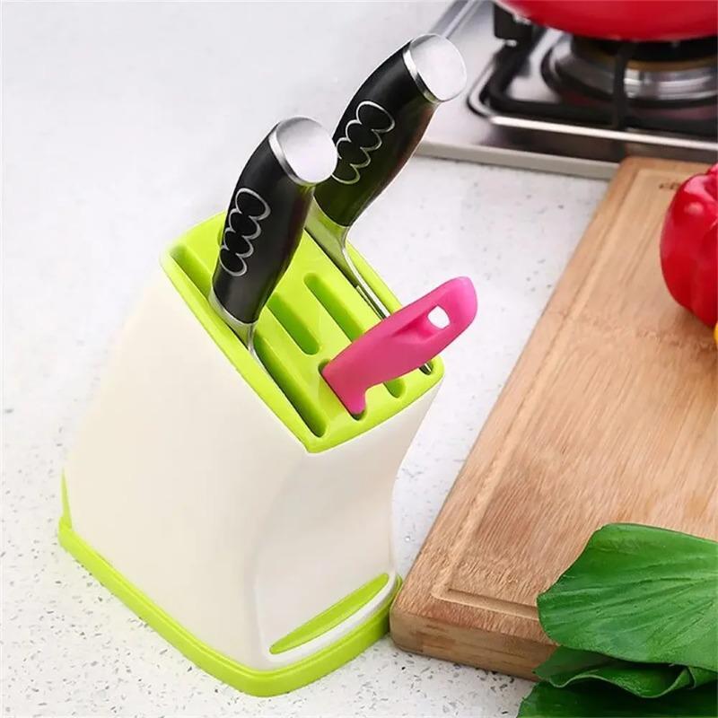 Multi functional and durable kitchen knife holder, plastic knife holder,storage,drainage,tableware storage rack,household items