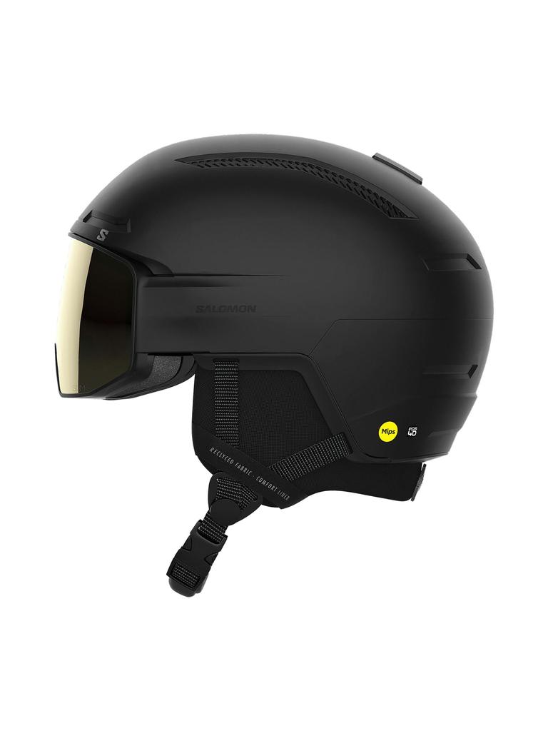 Salomon DRIVER PRO SIGMA MIPS Black Ski/Snowboard Helmet, 2023-24 Model, Unisex, L47011300, Small,