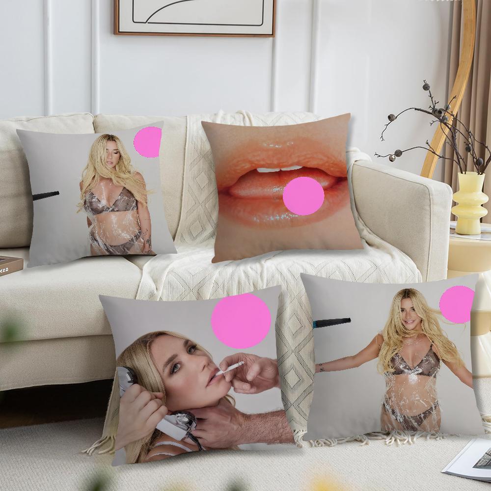 Kesha Pop Music Singer cushion cover Pillow Case Square Cushion Room Bedroom Headboard Sofa Living Backrest Nap Time