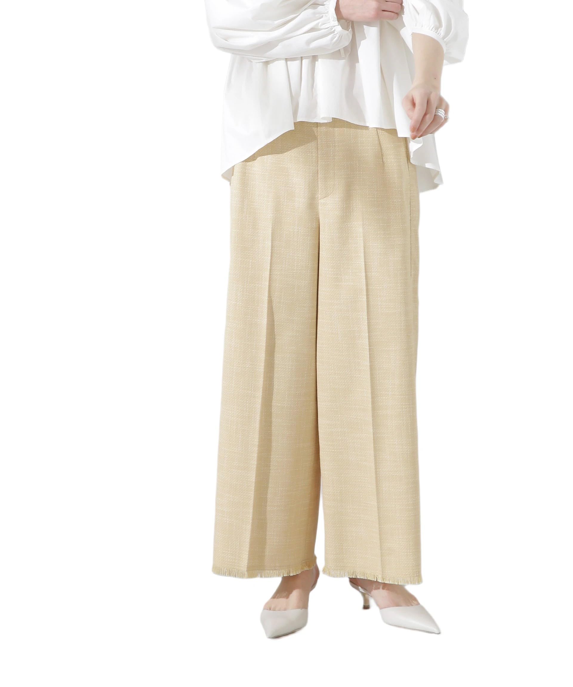 

Nano Universe Sideline Fringe Size Women s Pants, M, 060, Yellow, 669-5127308