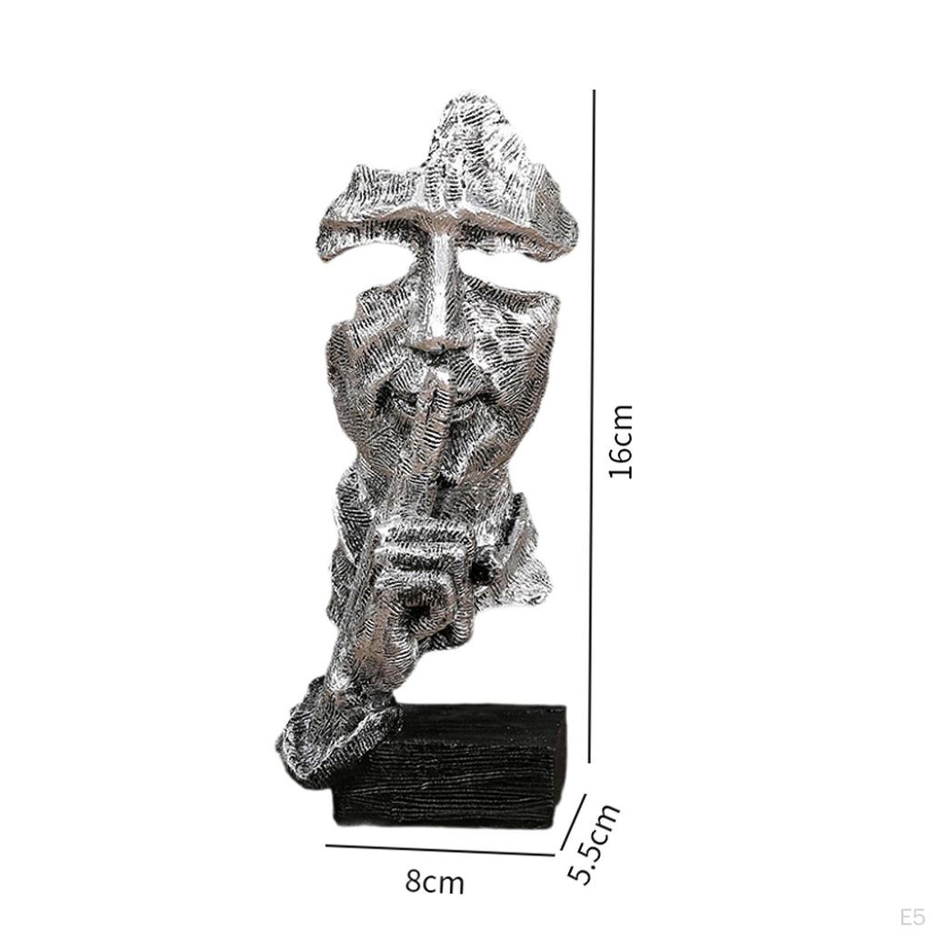 Face Decorative Figurine Abstract Figure Sculpture Art Crafts Tabletop Ornament Modern Statue for